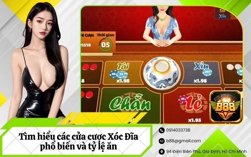 Các cửa cược Xóc Đĩa