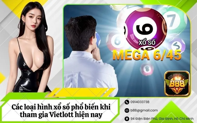 Các loại hình xổ số phổ biến khi tham gia Vietlott hiện nay
