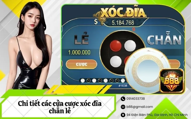 Chi tiết các cửa cược xóc đĩa chẵn lẻ
