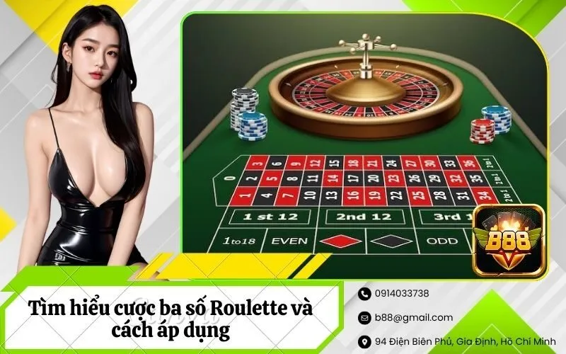 Cược ba số Roulette