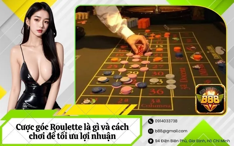 Cược góc Roulette