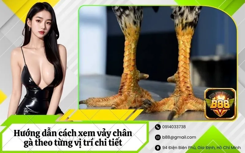 Hướng dẫn cách xem vảy chân gà theo từng vị trí chi tiết